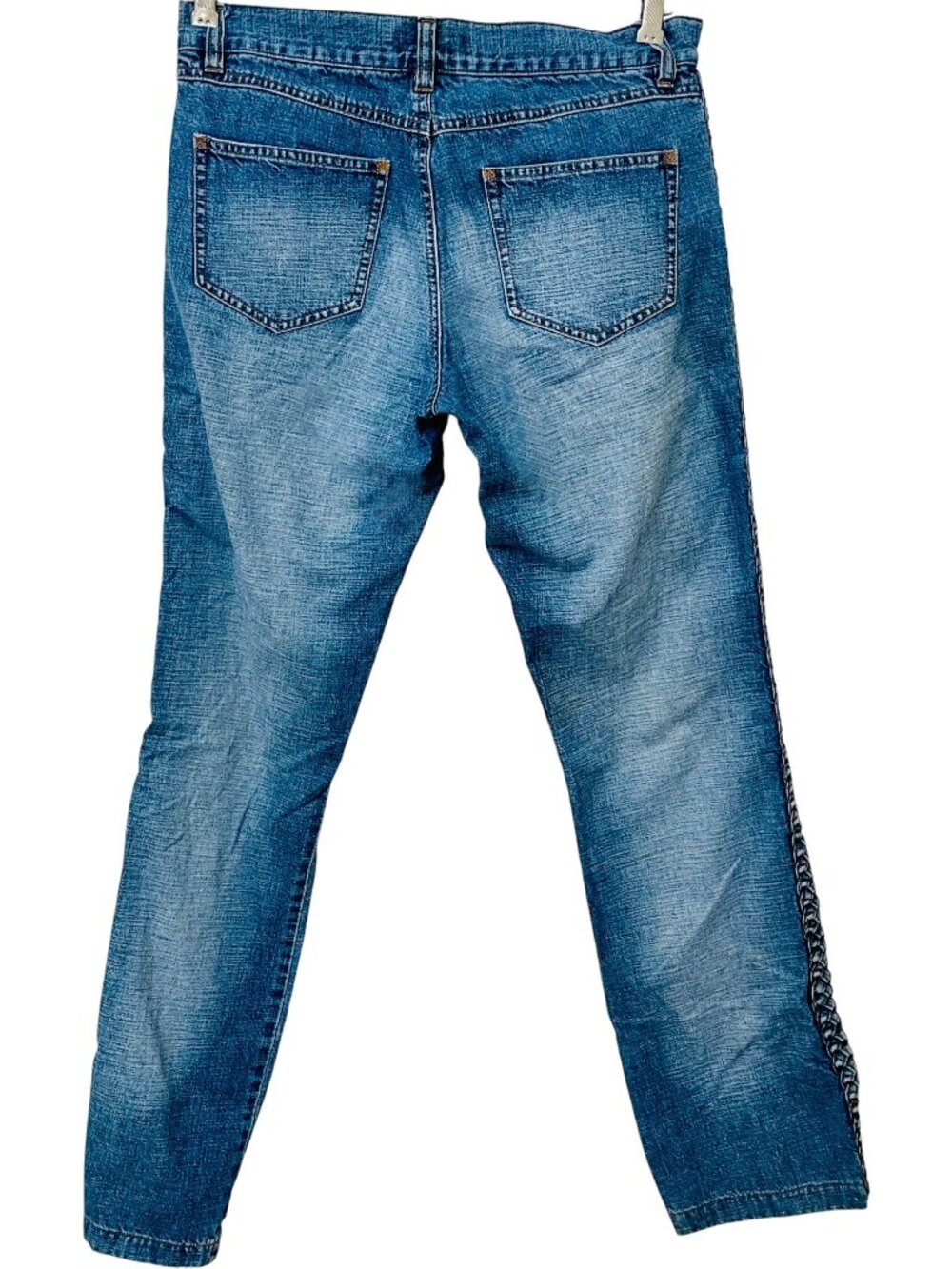 Unique Vintage Victoria's Secret Premium LondonJean Braid Detail Jeans 10 - Picture 6 of 12